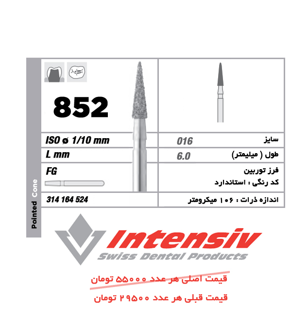 فرز توربین الماسی Pointed Cone