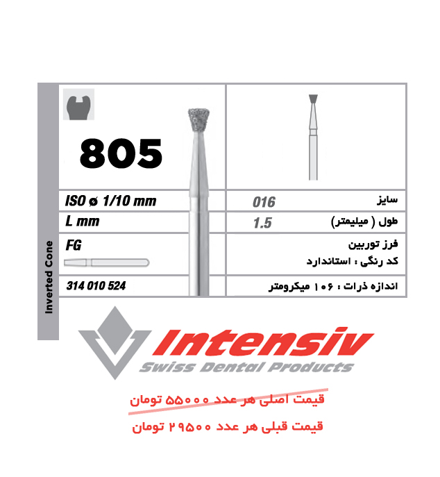 فرز توربین الماسی Inverted Cone 