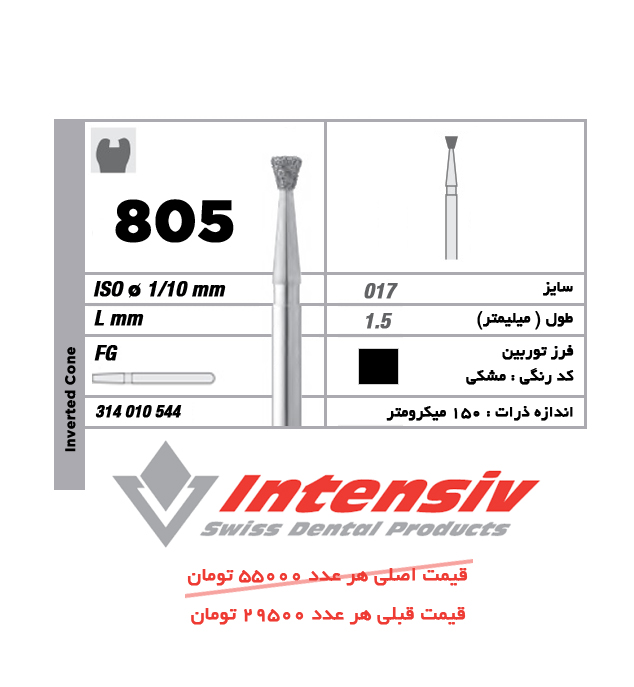 فرز توربین الماسی Inverted Cone 