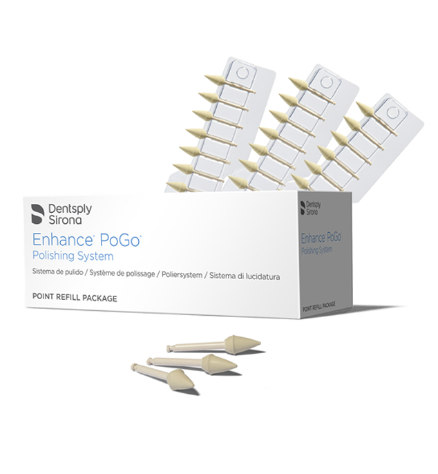 ست 30 عددی پالیشر الماسه کامپوزیت مدل Dentsply Enhance PoGo Point 