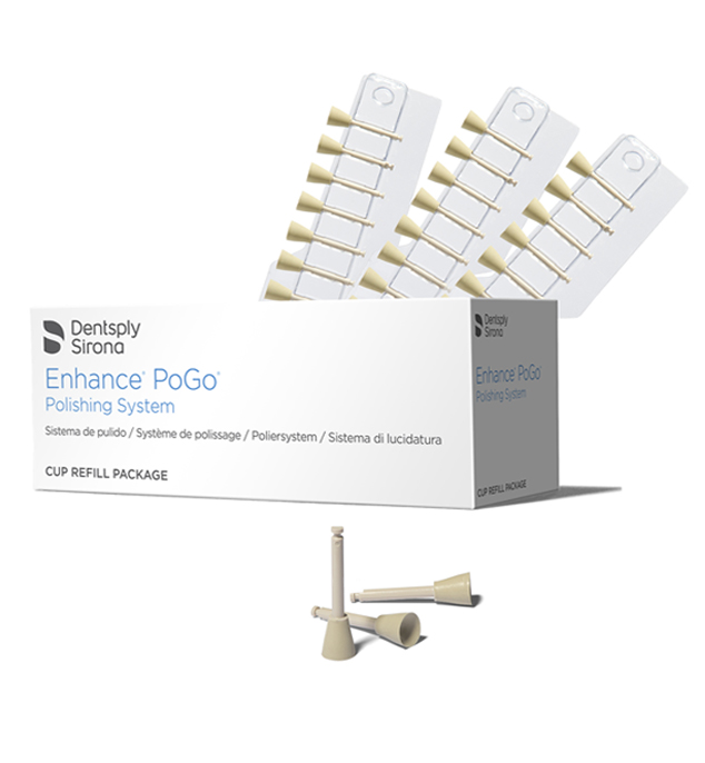 ست 30 عددی پالیشر الماسه کامپوزیت مدل Dentsply Enhance PoGo Cups 