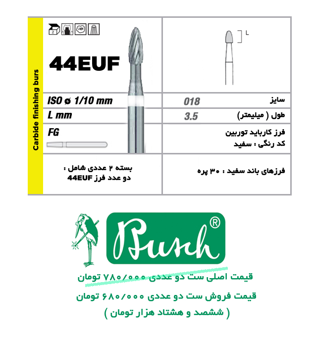 ست دو عددی پرداخت کامپوزیت کارباید (44UF) Busch