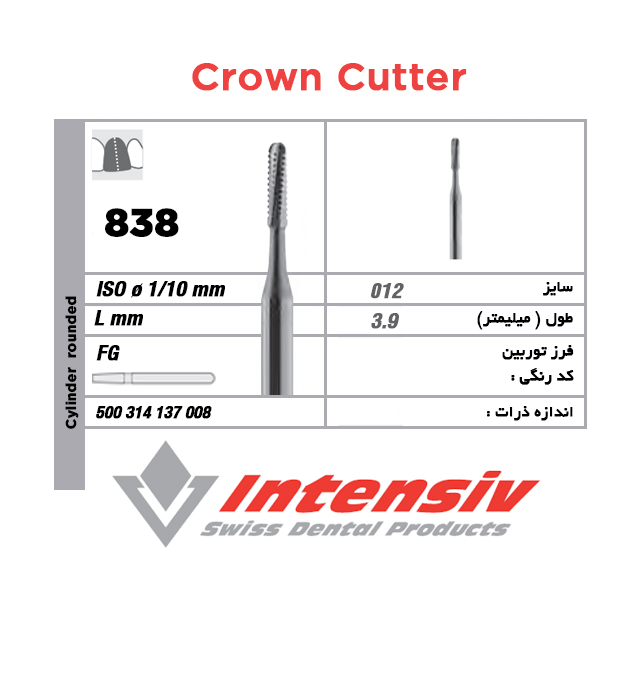 فرز کارباید توربین Intensiv Crown Cutter